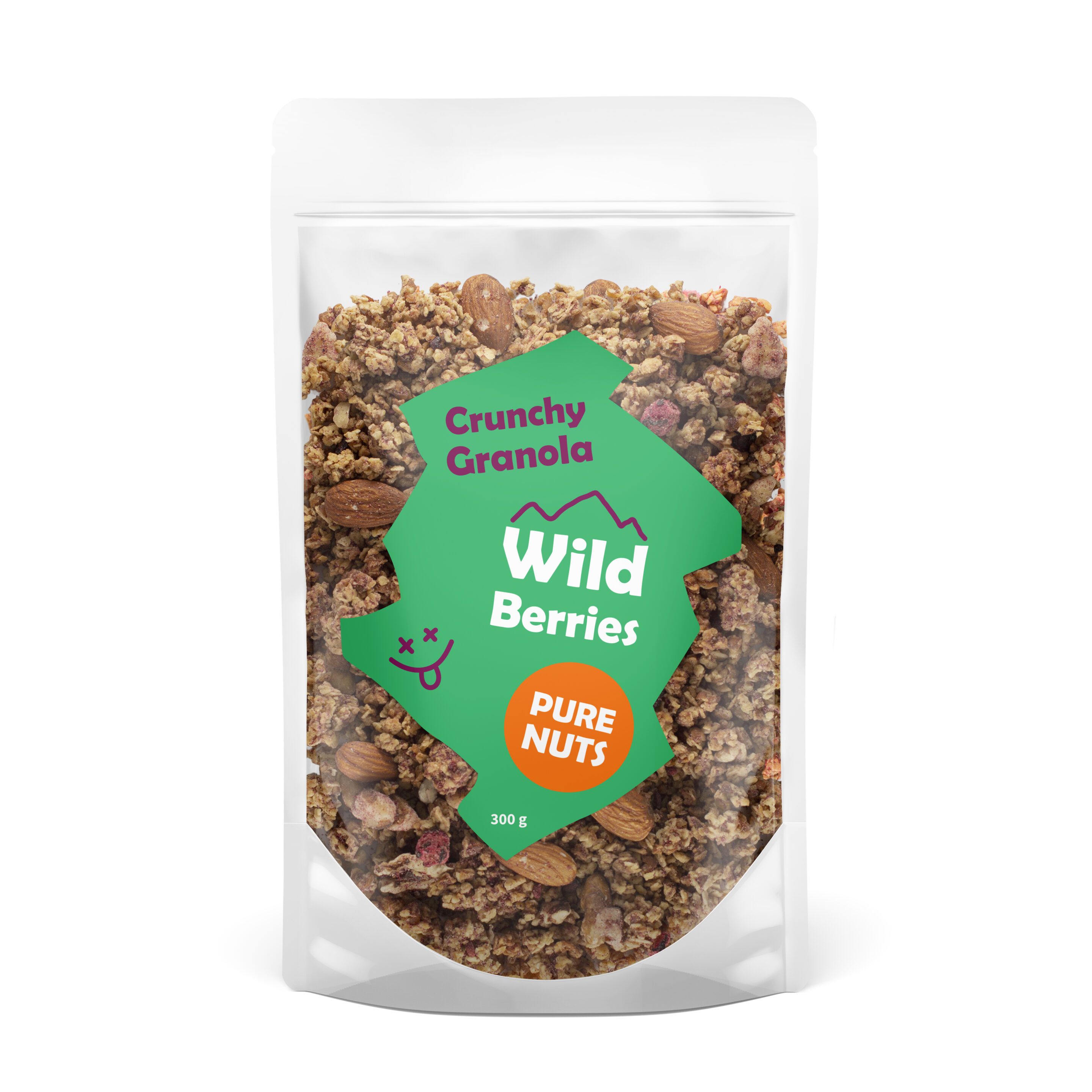 PURE NUTS Crunchy GRANOLA Wild Berries 300 g