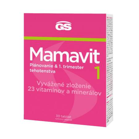 GS MAMAVIT 1 Plánovanie a 1. trimester 30 tabliet