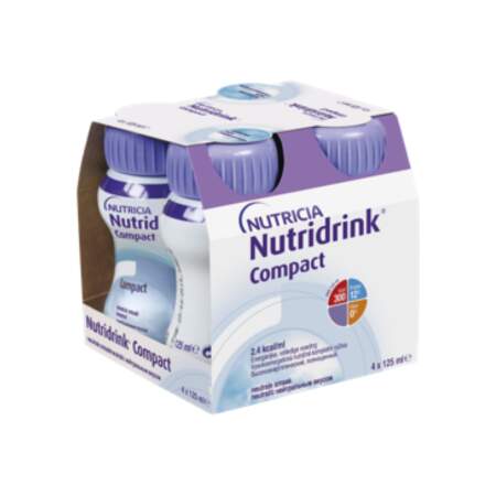 NUTRIDRINK Compact s neutrálnou príchuťou 4x125 ml