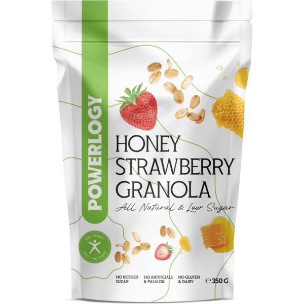 POWERLOGY Honey Strawbery Granola 350 g