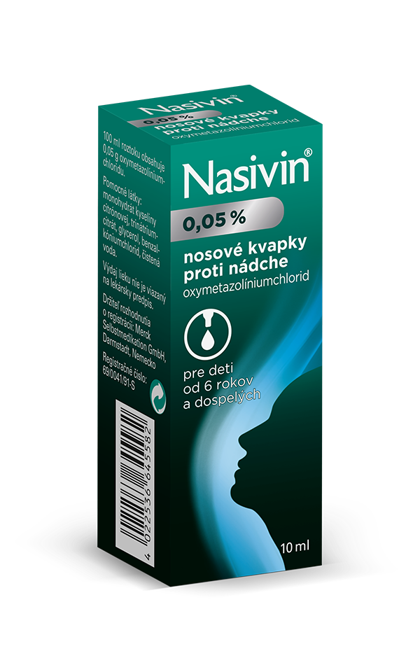 NASIVIN 0,05% nosové kvapky 10 ml